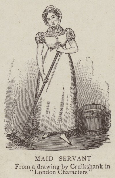 Tjenestepige af George Cruikshank