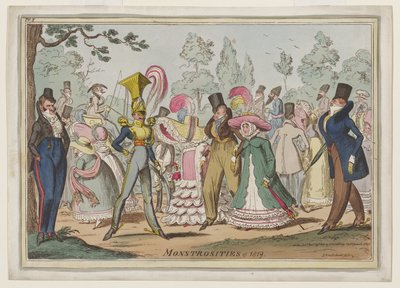 Uhyrligheder fra 1819 af George Cruikshank
