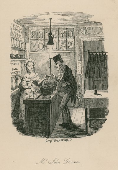 Mr John Dounce, karakter fra Sketches by Boz (Charles Dickens) af George Cruikshank