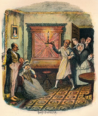 Mrs. Tibbs og Mr. Evenson, c1900 af George Cruikshank