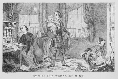 ?Min kone er en kvinde i sindet? af George Cruikshank