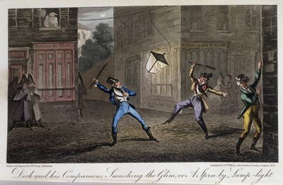 Night Tapage: Hustle and Noise - i "" Life in Paris" af David Carey, London af George Cruikshank