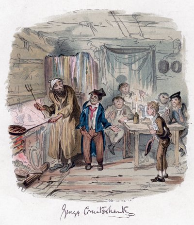 Oliver Twist, c1838. af George Cruikshank