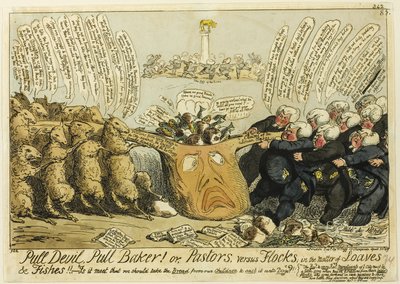 Træk i Devil, træk i Baker! af George Cruikshank