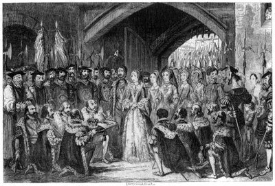 Dronning Janes indgang til tårnet, 1553 1840 af George Cruikshank