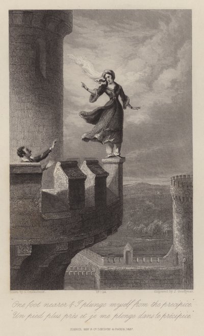 Rebecca og tempelridderen (gravering) af George Cruikshank