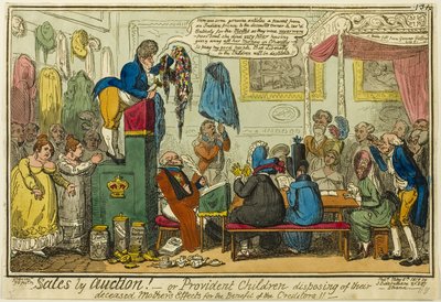 Salg via auktion af George Cruikshank