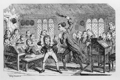 School floggingdani af George Cruikshank