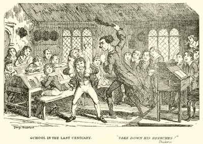 Skole i forrige århundrede af George Cruikshank