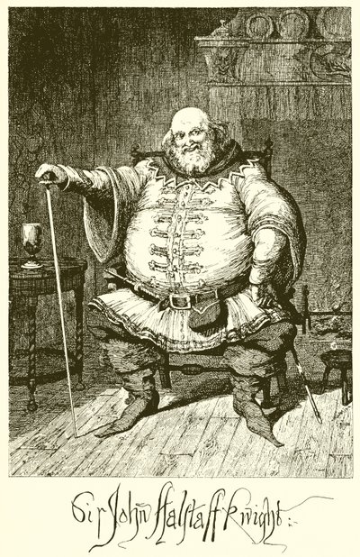 Sir John Falstaff af George Cruikshank