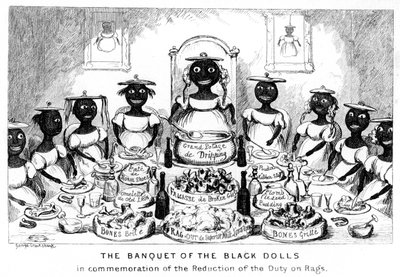 The Banket of the Black Dolls, 1800-tallet. af George Cruikshank
