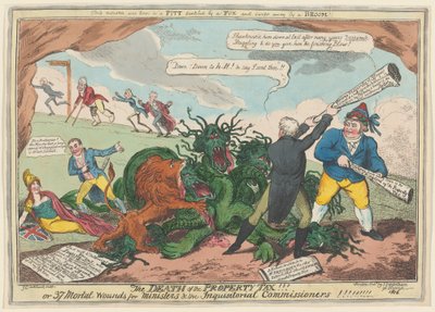 Ejendomsskattens død!!! af George Cruikshank