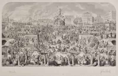 Samfundets drikkeskik eller tilbedelse af Bacchus af George Cruikshank