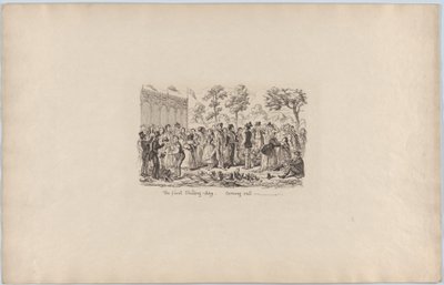 Den første Shilling-dag, der kommer ud, 1851., 1851. af George Cruikshank