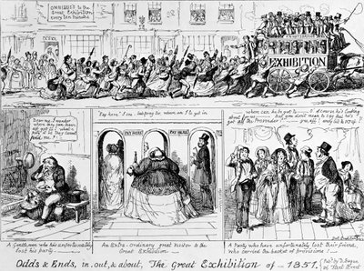 Den store udstilling i 1851 i Hyde Park, London. af George Cruikshank