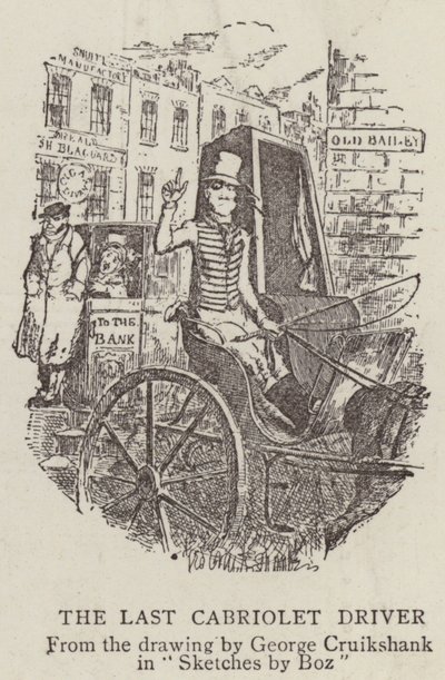 Den sidste cabriolet-chauffør af George Cruikshank