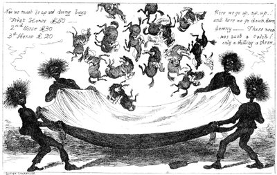 The Monster Sweeps, a Toss Up for the Derby, 1800-tallet. af George Cruikshank