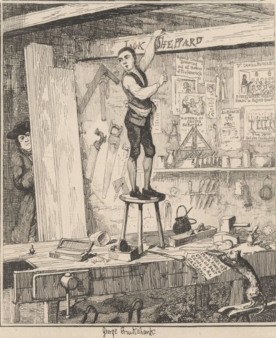 Navnet på bjælkerne af George Cruikshank