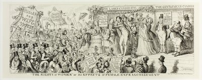 "The Rights of Women" or the Effects of Female Enfranchisement from George Cruikshank