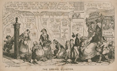 Forårskvartalet; tegneserie af George Cruikshank