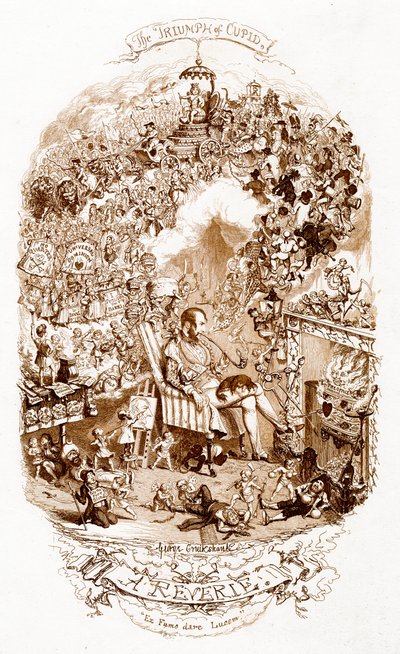 Amors triumf, 1800-tallet. af George Cruikshank