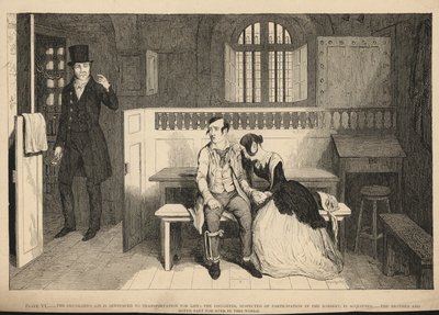 Fuldemandssønnen idømmes livsvarig fængselsstraf af George Cruikshank