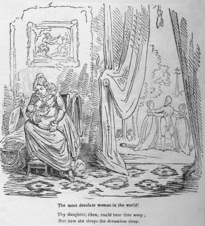 Den mest øde kvinde i verden, c1820. af George Cruikshank