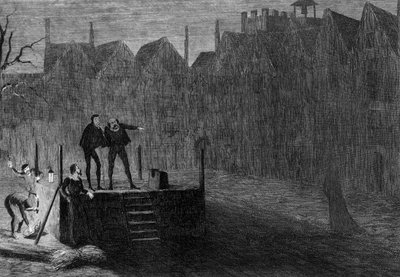 Natten før henrettelsen, 1554 1840 af George Cruikshank