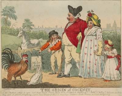 Oprindelsen af cockney af George Cruikshank