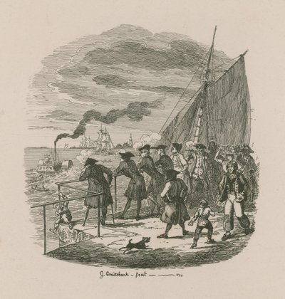 Promenaden, Greenwich Hospital af George Cruikshank