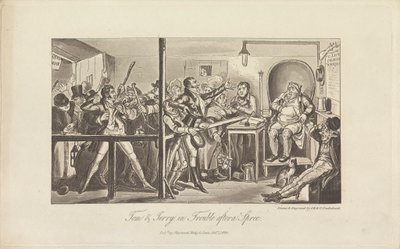 Tom & Jerry i problemer efter en tur af George Cruikshank