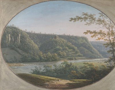 Udsigt over Round Howe nær Richmond, Yorkshire, England, 1788. af George Cuit