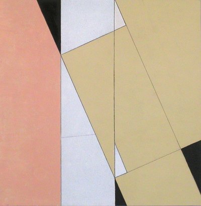 Spatial Relationship, nr. 2, 2003 (olie på papir og pap) af George Dannatt