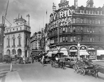 Piccadilly Circus, City of Westminster, London, begyndelsen af det 20. århundrede. af George Davison Reid