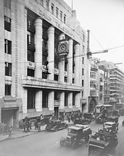 Daily Telegraph-bygningen, Fleet Street, City of Westminster, London, begyndelsen af 1930