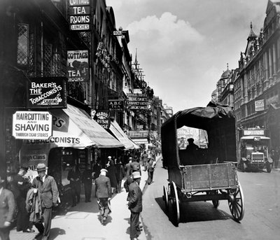Stranden ser mod øst, Westminster, London, c1910