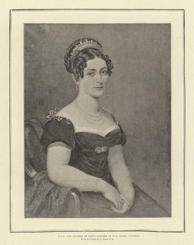 H R H hertuginden af Kent, mor til HM Dronning Victoria af George Dawe
