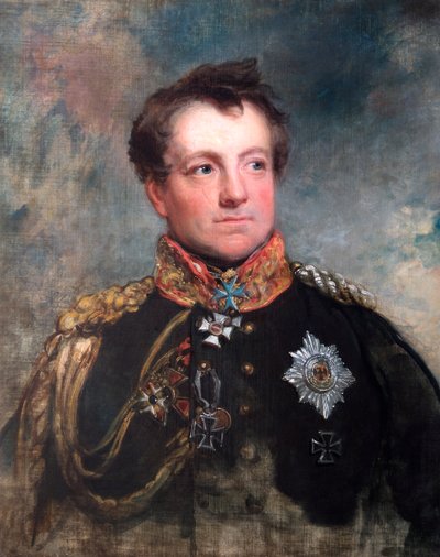 Portræt af feltmarskal August Neidhart, greve af Gneisenau, preussisk soldat, 1818. af George Dawe