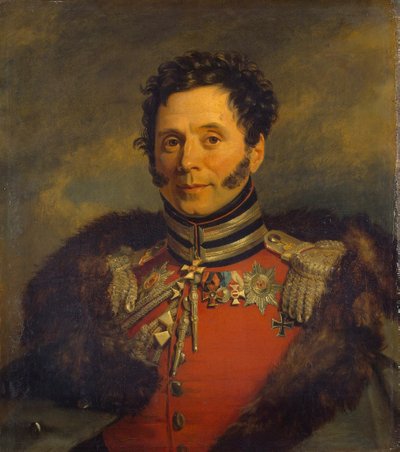 Portræt af general Nikolai Ivanovich Depreradovich 1767-1843, før 1825 af George Dawe