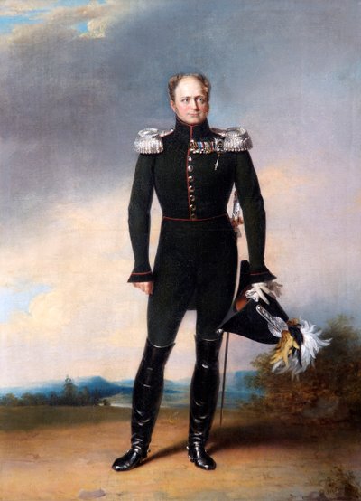 Portræt af zar Alexander I af Rusland, 1825. af George Dawe