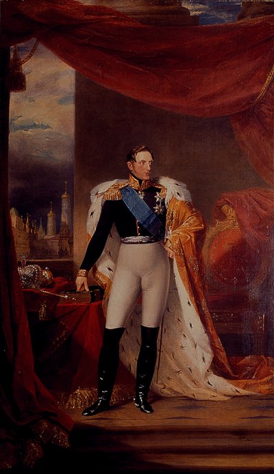 Portræt af zar Nicholas I af Rusland af George Dawe