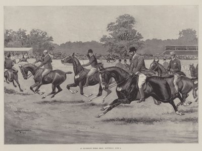 På Richmond Horse Show, lørdag den 9. juni af George Derville Rowlandson