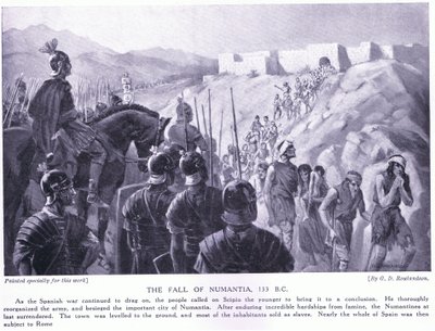 Numantias fald 133 f.Kr af George Derville Rowlandson