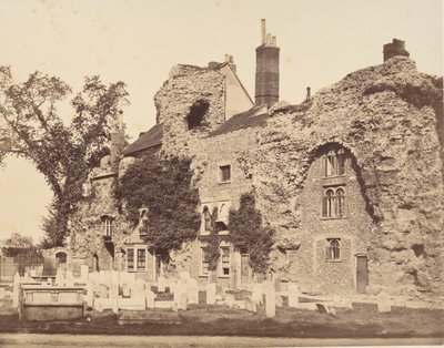 Rester af Abbey Church, Bury St. Edmunds, 1857. af George Downes
