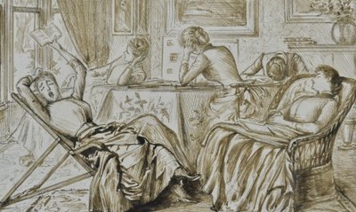 Boredom, n. 1880–1890 (kynä ja muste) af George du Maurier
