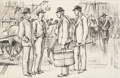 Møde i en havn af George du Maurier