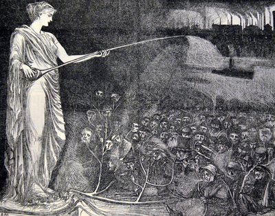 Tobak set som en trøst for de fattige, 1869 af George du Maurier