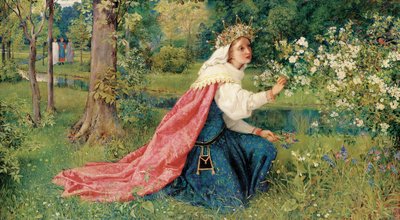 Matilda - Dante, Skærsilden, Canto 28, 1859 af George Dunlop Leslie