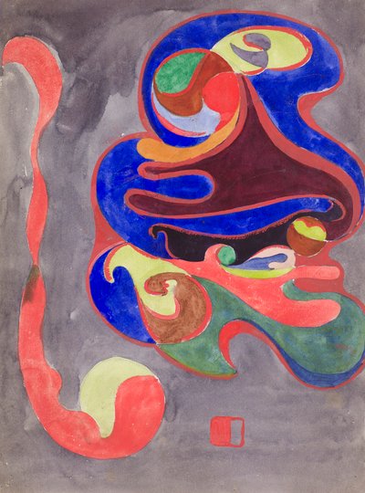 Abstrakt dekoration, ca. 1898 (akvarel) af George Dutch Davidson