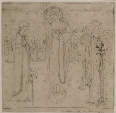 The Wonders Shape of Love Retreating, ca. 1898-1901 (blyant) af George Dutch Davidson